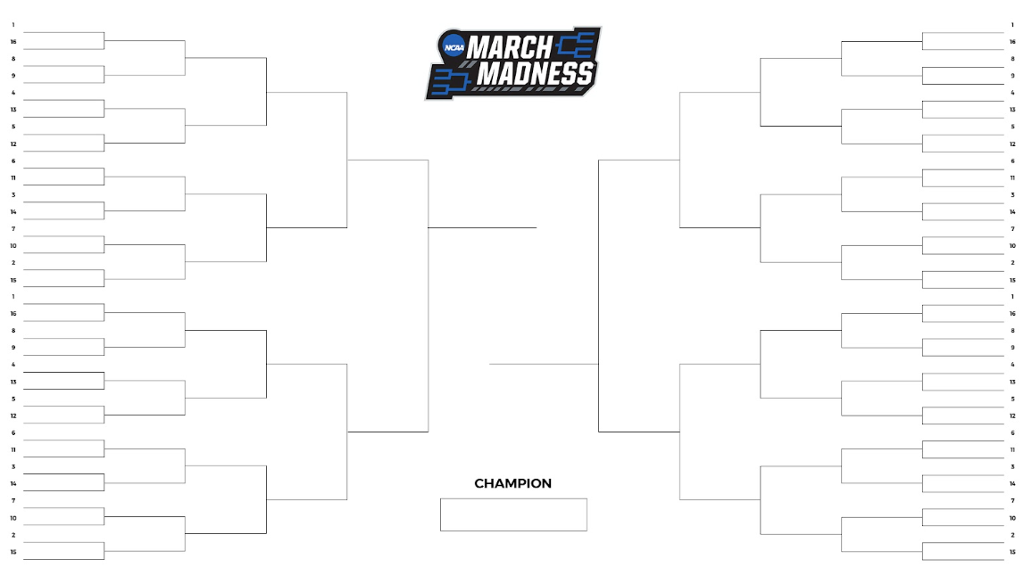 Blank march madness bracket discount
